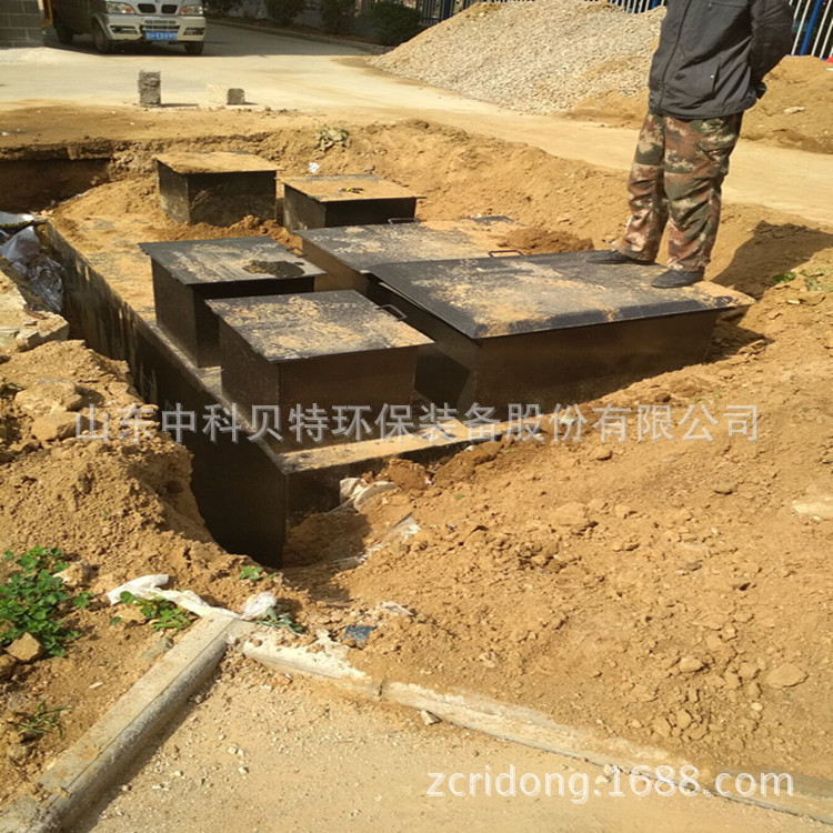济宁邹城某新建居民住宅小区生活污水处理设备安装调试指导现场